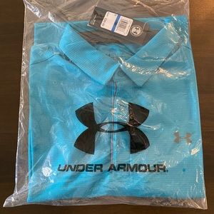 NWT Under Armour HeatGear Teal Polo, XL